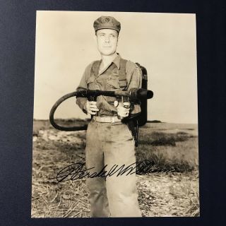 Hershel Williams Signed 8x10 Photo Autograph World War 2 Medal Of Honor Veteran