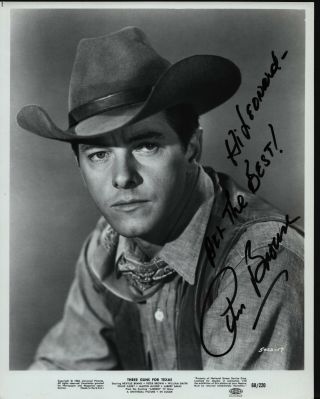 Peter Brown Hand Signed Autographed 8x10 " Photo W/coa - Three Guns For Texas