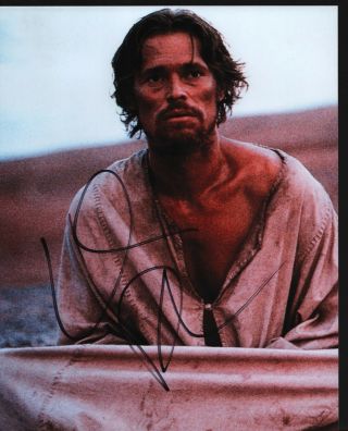 Willem Dafoe Hand Signed Autographed Photo W/coa - The Last Temptation Of Christ