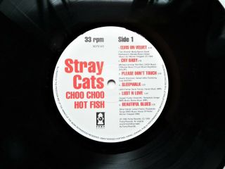 STRAY CATS CHOO CHOO HOT FISH VINYL LP 10 