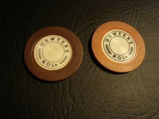 O’Dwyer’s Crest & Seal Poker Chip Pairing,  Orleans 2