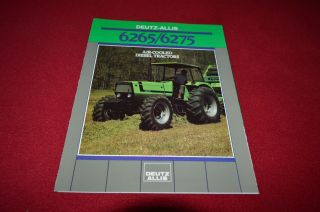 Deutz Allis Chalmers 6275 6265 Tractor Dealer 