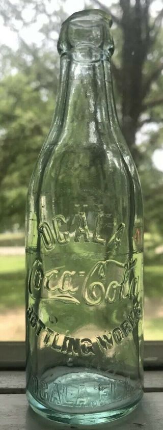 Scarce Ocala Florida Mid Script Straight Side Coca Cola Fla Bottle