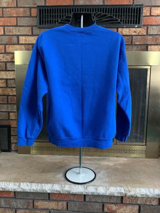 Vintage COOKIE MONSTER SESAME STREET Crewneck Sweatshirt Adult Size Large Blue 3