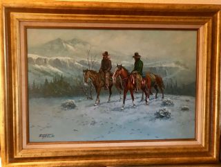Fred Oldfield Framed Oil Painting - Signed