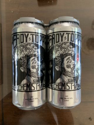 4 Pack Heady Topper Alchemist Brewing Stowe Vermont Ipa 16 Oz Beer Empty