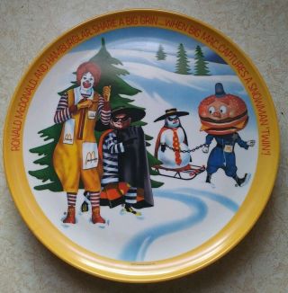 McDonalds 4 Seasons Complete Set Vintage Melamine Plate 1977 Lexington USA 5