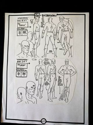 Alex Toth By Design Friends 1973 Handcrafted Pg 229 The Flash The Atom