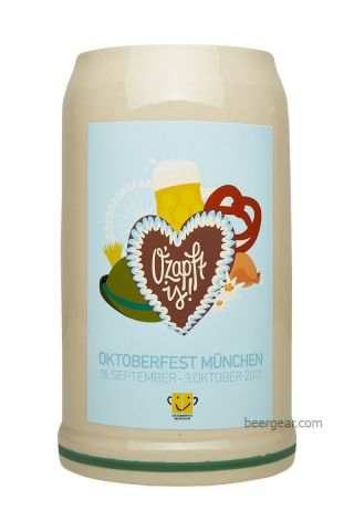 2017 Munich Oktoberfest Stein - 1 Liter - Mugs Stocked In Usa By Beer Gear