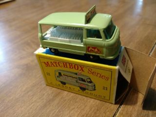 Matchbox Lesney 21 Milk Delivery Truck Old Store Stock Perfect Cond.