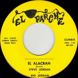 Private Latin Soul Dancefloor Cumbia Acordeon Tejano 45 Steve Jordan El Alacran