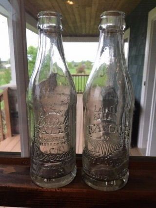 Two Vintage International Bottling Minnesota 7 Oz.  Glass Soda Bottles