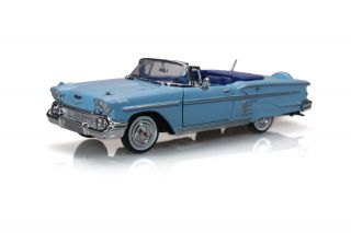 1958 Chevy Impala Convertible 1:24 Scale Classic Chevrolet Diecast Model Car