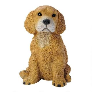 Golden Retriever Puppy Design Toscano Exclusive Hand Painted Dog Statue
