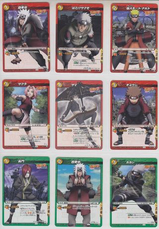 Miracle Battle Carddass Naruto Part 4 Cur Complete Set 64 Cards Nr04