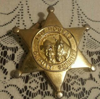 Roy Rogers Deputy Sheriff Badge With Secret Whitsle & Mirror 1951