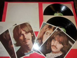 The Beatles White Album Apple Swbo 101 Photos Poster Rasied Letters Platys Nm -