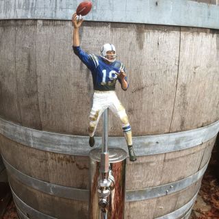 Baltimore Colts Tap Handle Johnny Unitas Beer Kegerator Nfl Football Knob