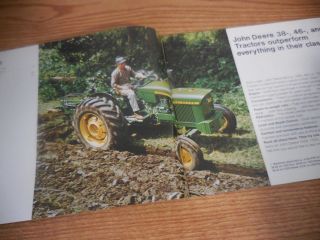 John Deere 1020 1520 2020 Tractors Brochure Literature Advertisement
