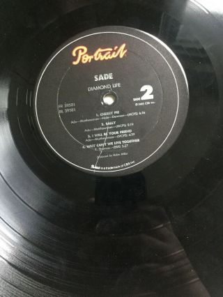 Sade,  Diamond Life,  LP Vinyl Record,  1985, 4