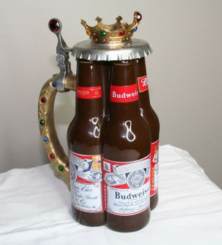 Anheuser - Busch Budweiser King Of Beer Club Members Only Stein 2001 Cb18