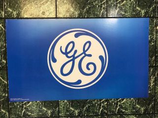Ge General Electric Light Bulb Hardware Store Display Sign 34x20 Poster Cardstoc