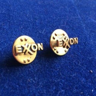 10k Gold " Exxon " Employee Service Pins 1.  1grams.  1/2 Inch