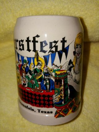 1976 Wurstfest German Beer Stein Texas 2