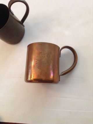 Moscow Mule Cock and Bull Copper Mugs Set of Two 2