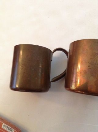 Moscow Mule Cock and Bull Copper Mugs Set of Two 3