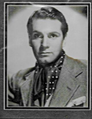 Vintage Photo With Letter Signed By Lord Laurence Olivier Actor & Movie Star