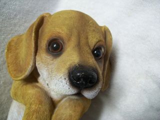 Large Beagle Puppy Risin Lifelike Figurine Plant Pot / Fence Climber / Hanger 2