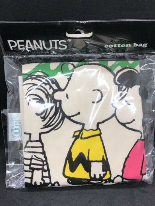 Peanuts Frends Snoopy Kawaii Shopping Eco Cotton Tote Bag