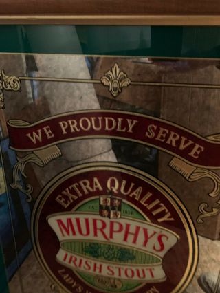 Murphys Irish Stout Glass Mirror Sign