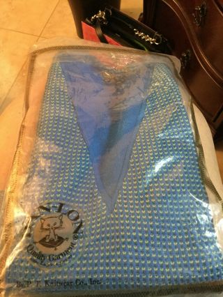 Ban Lon Quality Garment Blue Short Sleeve - Size Large Item K4