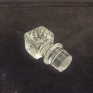 Vintage Lead Crystal Glass Stopper For Decanter Or Bottle 115