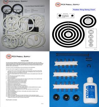 1992 Gottlieb/premier Cue Ball Wizard Tune - Up Kit - Includes Rubber Ring Kit