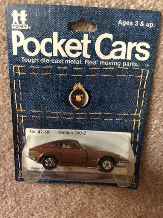 Vintage 1973 1/60 Tomy Pocket Cars Nissan Datsun 260 - Z No.  47 - 58