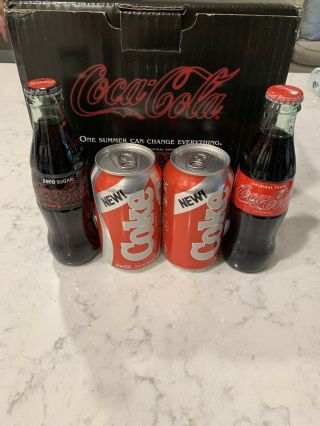 Stranger Things Edition Coke Coca Cola Bottle Can Set 2019 Limited