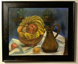 Outstanding Maria Izquierdo Pastel On Paperboard Drawing With Provenance Framed