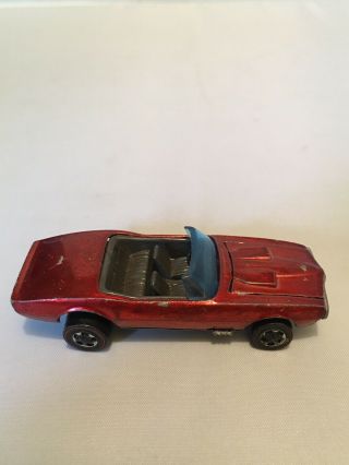 Vintage 1967 Hot Wheels Red Custom Firebird Redline Diecast Car Mattel Made USA 3