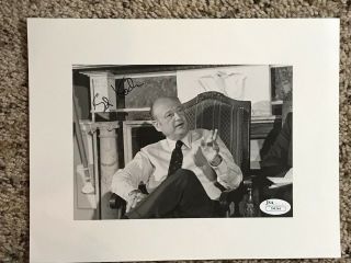 Ed Koch (1924 - 2013) Nyc Mayor Signed B & W Photo - Certified