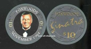Frank Sinatra Foxwoods Casino 1994 $10 Poker Chip In