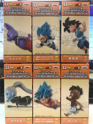 Set of 6 Dragon Ball Z DBZ WCF World Collectable 30th Vol.  6 Figure 4