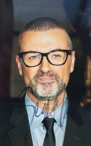 George Michael Hand Signed Autograph Hand Signed Photo Wham Singer