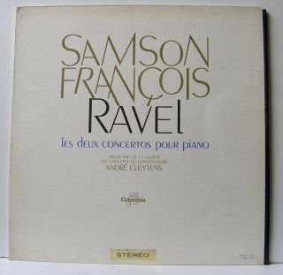 Samson Francois Ravel Piano Concertos Columbia Saxf 136 Nm