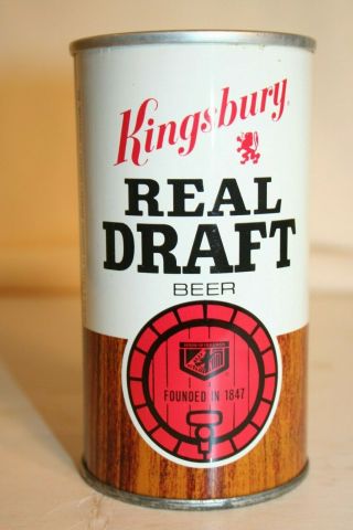 Kingsbury Real Draft Beer 12 Oz Ss Pull Tab - Kingsbury Breweries. ,  Sheboygan,  Wi