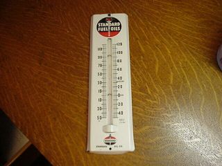 Vintage Standard Fuel Oil Thermometer - Vguc - No Rust - 11 "