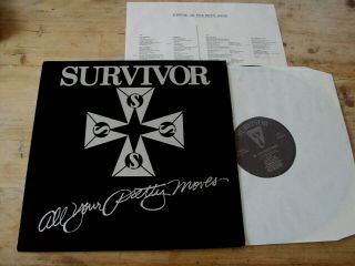 Survivor - All Your Pretty Moves Lp Private Heavy Metal Hard Rock Ss - 313