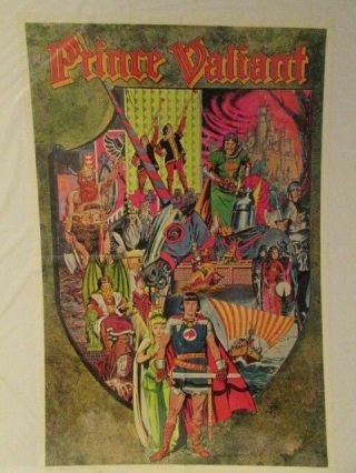 19x29 " Limited Edition Poster Prince Valiant Gray Morrow 1975 King Features Nm -